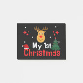 Mein erstes Weihnachten Post-it Klebezettel (Vorderseite)