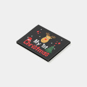 Mein erstes Weihnachten Post-it Klebezettel (angewinkelt)