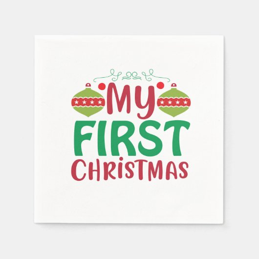 Mein erstes Weihnachten Serviette (Vorderseite)