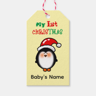 Mein erstes Weihnachten Süßer Pinguin Geschenkanhänger