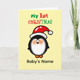 Mein erstes Weihnachten Süßer Pinguin Karte