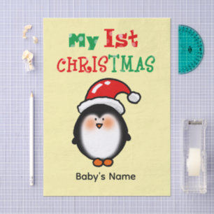 Mein erstes Weihnachten Süßer Pinguin Seidenpapier