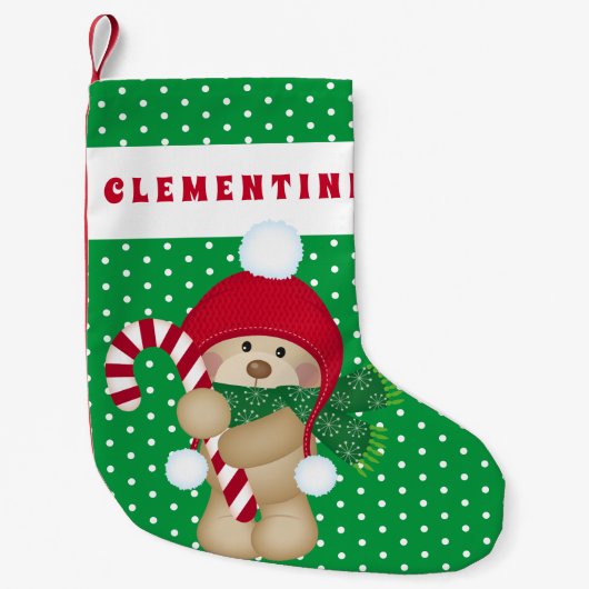 Mein erstes Weihnachten | Teddy Bear Holiday Kleiner Weihnachtsstrumpf (Vorderseite)