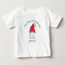 Mein erstes Weihnachten - Text und Bild anpassen Baby T-shirt