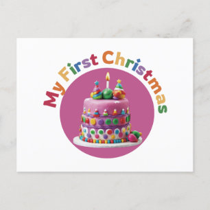 Mein erstes Weihnachts #1 Feiertagspostkarte