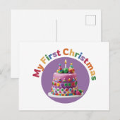 Mein erstes Weihnachts #2 Postkarte (Vorne/Hinten)