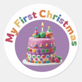 Mein erstes Weihnachts #2 Runder Aufkleber