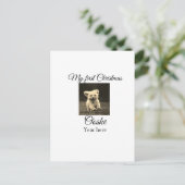 Mein erstes Weihnachts-Add-on für das Foto Postkarte (Stehend Vorderseite)