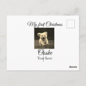 Mein erstes Weihnachts-Add-on für das Foto Postkarte (Rückseite)