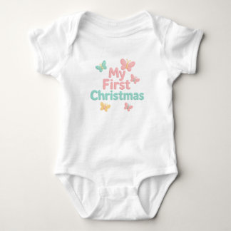 Mein erstes Weihnachts-Baby-Bodyanzug Baby Strampler