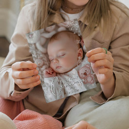 Mein erstes Weihnachts-Baby-Foto Feiertagskarte
