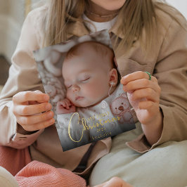 Mein erstes Weihnachts-Baby-Foto Folien Feiertagskarte