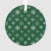 Mein erstes Weihnachts-Baby-Foto Green Ornament (Rückseite)
