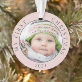 Mein erstes Weihnachts-Baby-Foto im Jahr Ornament