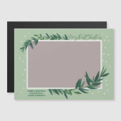 Mein erstes Weihnachts-Baby-Foto Magnetkarte (Vorne/Hinten)