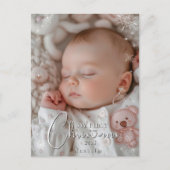 Mein erstes Weihnachts-Baby-Foto Postkarte (Vorderseite)