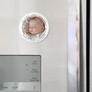Mein erstes Weihnachts-Custom-Baby-Foto Magnet