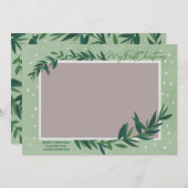 Mein erstes Weihnachts-Foto Feiertagskarte (Vorne/Hinten)