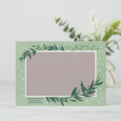 Mein erstes Weihnachts-Foto Feiertagskarte (Stehend Vorderseite)