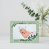 Mein erstes Weihnachts-Foto Feiertagspostkarte (Stehend Vorderseite)