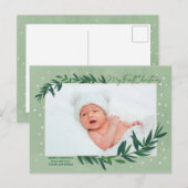 Mein erstes Weihnachts-Foto Feiertagspostkarte (Vorne/Hinten)