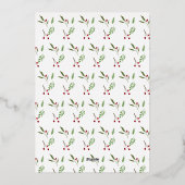 Mein erstes Weihnachts-Foto Folien Feiertagskarte (Rückseite)