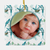 Mein erstes Weihnachts-Foto Keramikornament (Vorderseite)