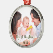 Mein erstes Weihnachts-Foto Weihnachtsschmuck (Links)