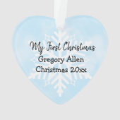 Mein erstes Weihnachts-neues Baby-Keepake Ornament (Rückseite)