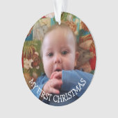 Mein erstes Weihnachts-neues Baby-Keepake Ornament (Vorderseite)