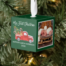 Mein erstes Weihnachts Red Truck Candy Cane Baby F