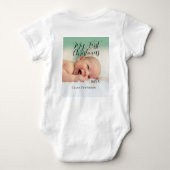 Mein erstes Weihnachtsbaby-Foto gibt das Jahr mode Baby Strampler (Rückseite)