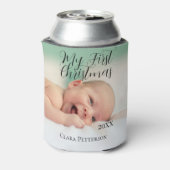 Mein erstes Weihnachtsbaby-Foto gibt das Jahr mode Dosenkühler (Kanne Rückseite)