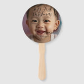 Mein erstes Weihnachtsbaby-Foto gibt das Jahr mode Fächer (Rückseite)