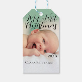 Mein erstes Weihnachtsbaby-Foto gibt das Jahr mode Geschenkanhänger