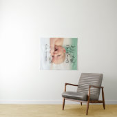 Mein erstes Weihnachtsbaby-Foto gibt das Jahr mode Wandteppich (Beispiel (Horizontal))