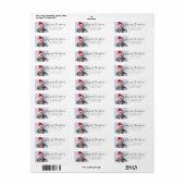 Mein erstes Weihnachtsbaby Foto Name Rücksendeadre (Vorne)