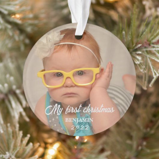 Mein erstes Weihnachtsbaby-Foto Ornament (Baum)