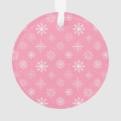 Mein erstes Weihnachtsbaby-Foto Pink Ornament (Rückseite)