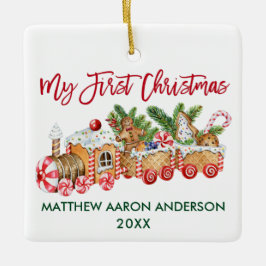 Mein erstes Weihnachtsbaby Lebkuchenzubehör Keramikornament