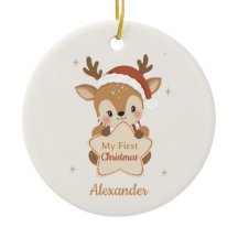 Mein erstes Weihnachtsbaby-Rentier personalisiert