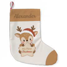 Mein erstes Weihnachtsbaby-Rentier personalisiert