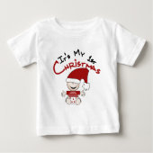 Mein erstes Weihnachtsbaby Weihnachtsgeschenke und Baby T-shirt (Vorderseite)
