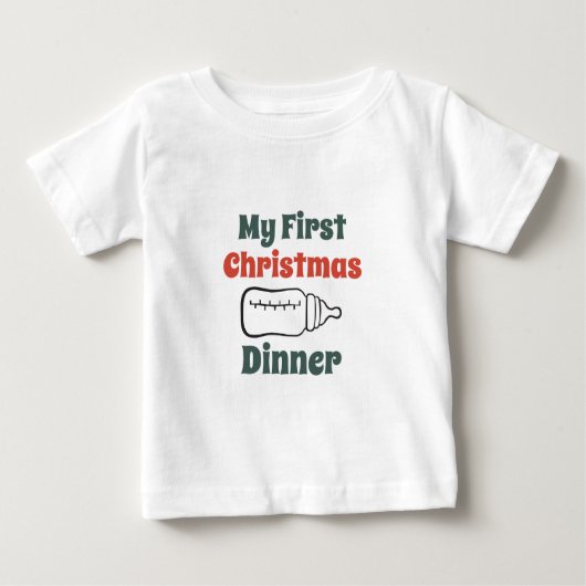 Mein erstes Weihnachtsessen Baby T-shirt (Vorderseite)
