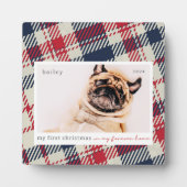 Mein erstes Weihnachtsfest für immer Zuhause Karie Fotoplatte (Vorderseite)