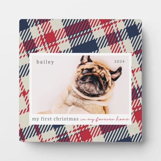 Mein erstes Weihnachtsfest für immer Zuhause Karie Fotoplatte (Vorderseite)