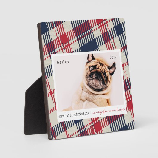 Mein erstes Weihnachtsfest für immer Zuhause Karie Fotoplatte (Vorderseite)