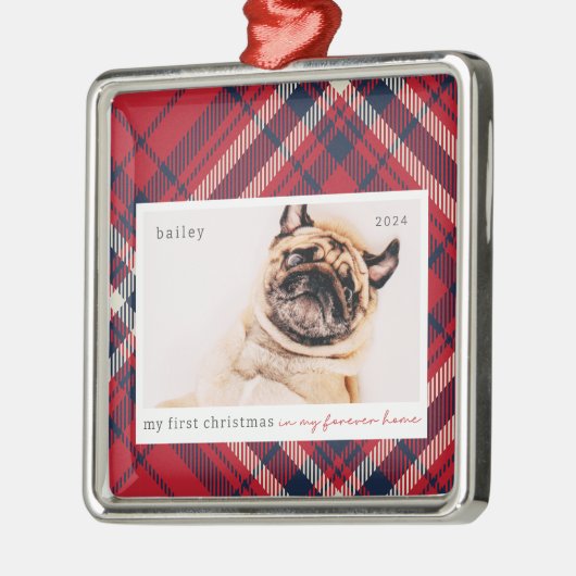 Mein erstes Weihnachtsfest für immer Zuhause Karie Ornament Aus Metall (Links)