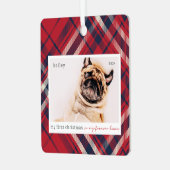 Mein erstes Weihnachtsfest für immer Zuhause Karie Ornament Aus Metall (Vorderseite links)