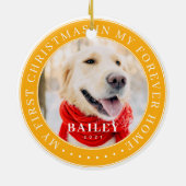 Mein erstes Weihnachtsfest für immer Zuhause Moder Keramik Ornament (Hinten)